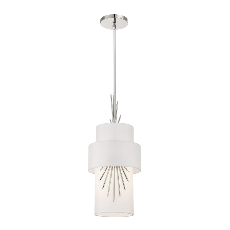 George Kovacs P5391-613 Gramercy One Light Mini Pendant, Polished Nickel Alternate Image.jpg