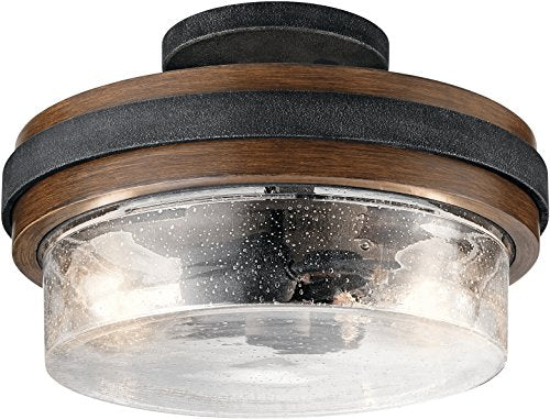 Kichler 44100AUB Grand Bank Two Light Semi Flush Mount, Auburn Stained Finish Alternate Image.jpg