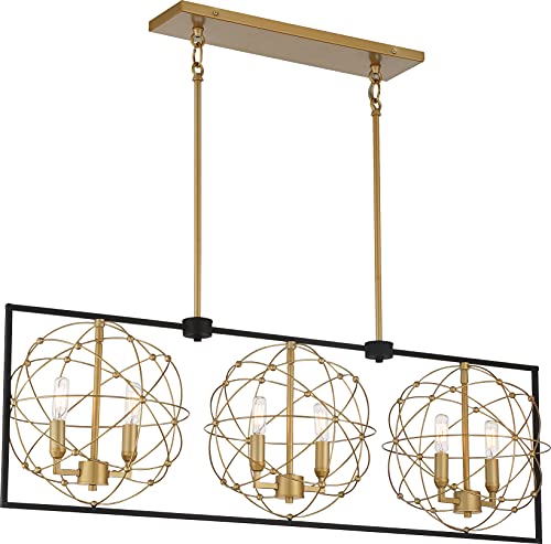 Minka-Lavery 3917-707A Titans Trace Six Light Pendant, Sand Coal W/ Painted Honey Gold Alternate Image.jpg