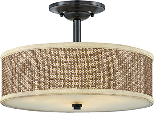 Quoizel ZE1717K Zen Three Light Semi-Flush Mount, Mystic Black Alternate Image.jpg