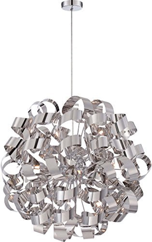 Quoizel RBN2831C Ribbons 12 Light Pendant, Polished Chrome Alternate Image.jpg