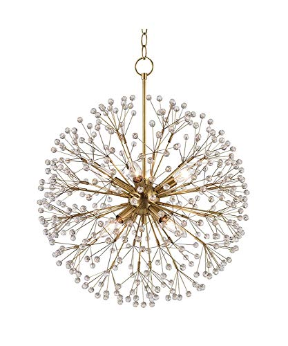 Hudson Valley 6020-AGB Dunkirk Eight Light Chandelier, Aged Brass Alternate Image.jpg