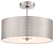 George Kovacs P5747-084 Grid Three Light Semi Flush Mount, Brushed Nickel Alternate Image.jpg