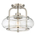 Quoizel TRG1712BN Trilogy One Light Semi Flush Mount, Brushed Nickel Alternate Image.jpg