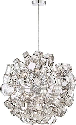 Quoizel RBN2831CRC Ribbons 12 Light Pendant, Crystal Chrome Alternate Image.jpg