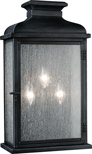 Visual Comfort Studio OL11102DWZ Pediment Three Light Lantern, Dark Weathered Zinc Alternate Image.jpg