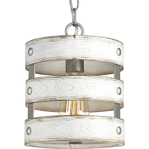 Progress P500022-141 Gulliver Collection One-Light Galvanized Finish Coastal Pendant Light Alternate Image.jpg