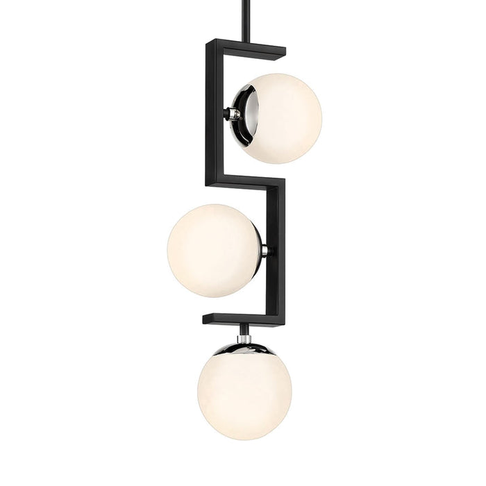 George Kovacs P5421-572 Alluria II Three Light Pendant, Coal With Polished Nickel Alternate Image 2.jpg