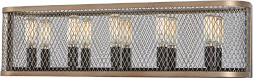 Minka-Lavery 4685-107 Marsden Commons Five Light Bath, Smoked Iron W/Aged Gold Alternate Image.jpg