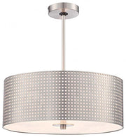 George Kovacs P5743-084 Grid Three Light Pendant, Brushed Nickel Alternate Image.jpg