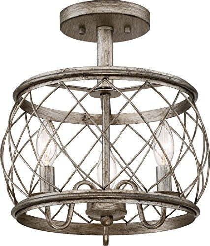 Quoizel RDY1712CS Dury Three Light Semi-Flush Mount, Century Silver Leaf Alternate Image.jpg