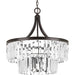 Progress P5321-20 Glimmer Collection Five-Light Antique Bronze Clear Glass Luxe Pendant Light Alternate Image.jpg