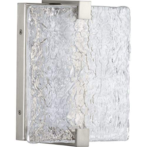 Progress P710080-009-30 LED Stone Glass Sconce Collection Brushed Nickel ADA Wall Sconce Alternate Image.jpg