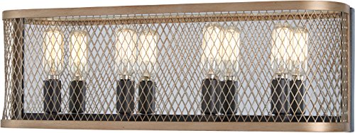 Minka-Lavery 4684-107 Marsden Commons Four Light Bath, Smoked Iron W/Aged Gold Alternate Image.jpg