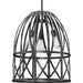 Progress P500344-187 Chastain Collection Three-Light Cerused Black Oak Basket Farmhouse Pendant Light Alternate Image.jpg