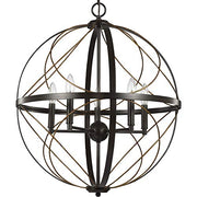 Progress P500287-020 Brandywine Collection Five-Light Antique Bronze Farmhouse Pendant Light Alternate Image.jpg