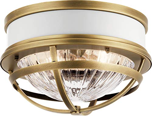 Kichler 43013NBR Tollis Two Light Flush Mount, Natural Brass Alternate Image.jpg