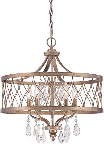 Minka-Lavery 4404-581 West Liberty Five Light Chandelier, Olympus Gold Alternate Image 2.jpg