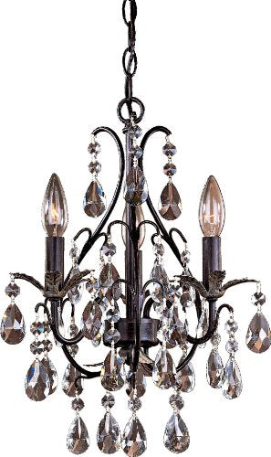 Minka-Lavery 3122-301 Three Light Mini Chandelier, Castlewood Walnutt W/ Silver Highlights Alternate Image.jpg