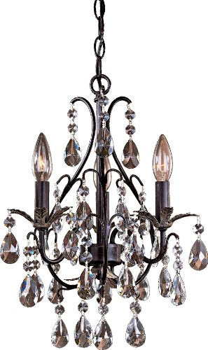 Minka-Lavery 3122-301 Three Light Mini Chandelier, Castlewood Walnutt W/ Silver Highlights Alternate Image.jpg