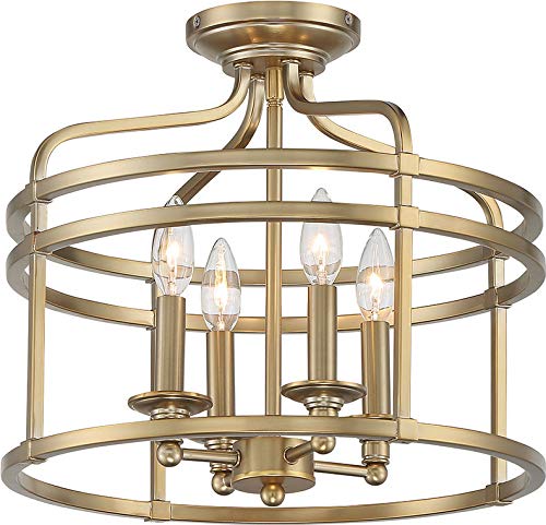 Minka-Lavery 1094-740 Covent Park Four Light Semi Flush Mount, Brushed Honey Gold Alternate Image.jpg