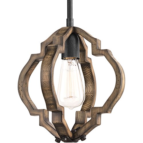 Progress P5318-71 Spicewood Collection One-Light Gilded Iron Farmhouse Mini-Pendant Light Alternate Image.jpg