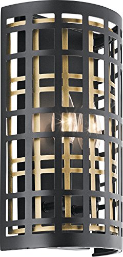 Kichler 44079BK Aldergate Two Light Wall Sconce, Black Alternate Image.jpg