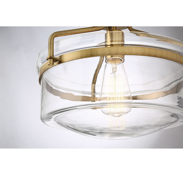 Shoppers Lighting SH60011NB Eleanor One Light Semi-Flush Mount, Natural Brass Alternate Image 6.jpg