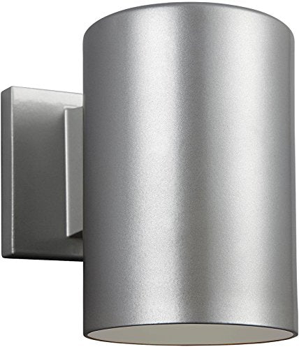 Visual Comfort Studio 8313897S-753 Outdoor Cylinders LED Outdoor Wall Lantern, Painted Brushed Nickel Alternate Image.jpg