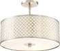 George Kovacs P1267-084 Dots Three Light Semi Flush Mount, Brushed Nickel Alternate Image.jpg