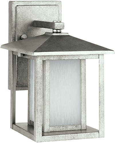 Generation Lighting 89029EN3-57 Hunnington One Light Outdoor Wall Lantern, Weathered Pewter Alternate Image.jpg
