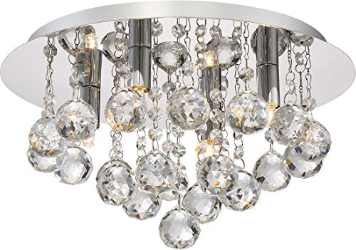 Quoizel BRX1614C Bordeaux Four Light Flush Mount, Polished Chrome Alternate Image 4.jpg