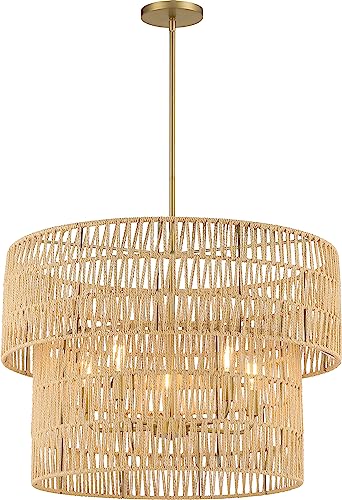 Minka-Lavery 5045-695 Bungalow Heaven Five Light Pendant, Soft Brass Alternate Image.jpg