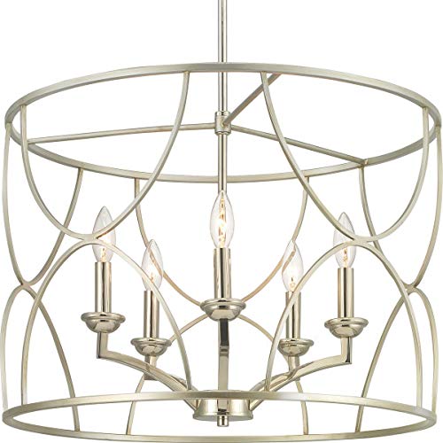 Progress P400178-134 Landree Collection Five-Light Silver Ridge Luxe Chandelier Light Alternate Image.jpg