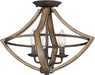 Quoizel SHR1716RK Shire Three Light Semi Flush Mount, Rustic Black Alternate Image 3.jpg