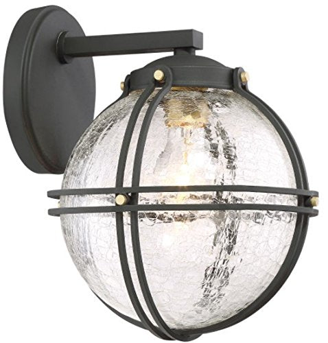 Minka-Lavery 71232-661 Rond One Light Outdoor Wall Mount, Coal W/Honey Gold Highlight Alternate Image.jpg