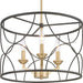 Progress P400177-031 Landree Collection Three-Light Matte Black Luxe Chandelier Light Alternate Image.jpg