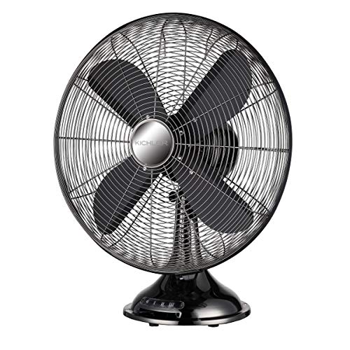 Retro 3-Speed Oscillating Metal Table Fan 16" (Gun Metal) Alternate Image.jpg