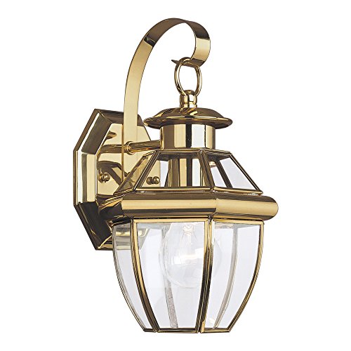 Generation Lighting 8037-02 Lancaster One Light Outdoor Wall Lantern, Polished Brass Alternate Image.jpg