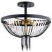 Kichler 52049BKT Alexia Three Light Semi Flush Mount, Textured Black Alternate Image 3.jpg