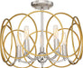 Minka-Lavery 4025-679 Chassell Five Light Pendant/Semi Flush, Painted Honey Gold With Polish Alternate Image.jpg