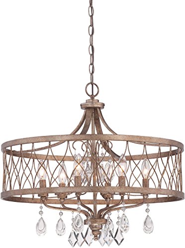 Minka-Lavery 4406-581 West Liberty Six Light Chandelier, Olympus Gold Alternate Image 2.jpg