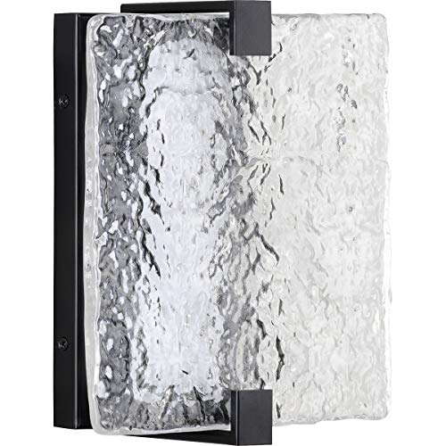 Progress P710080-031-30 LED Stone Glass Sconce Collection Black ADA Wall Sconce Alternate Image.jpg