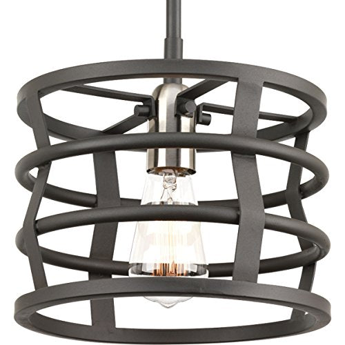 Progress P500010-143 Remix Collection One-Light Graphite Global Pendant Light Alternate Image.jpg