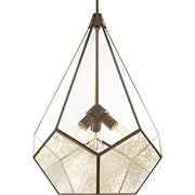 Progress P5322-20 Cinq Collection Three-Light Antique Bronze Antique Mirror Glass Global Pendant Light Alternate Image.jpg