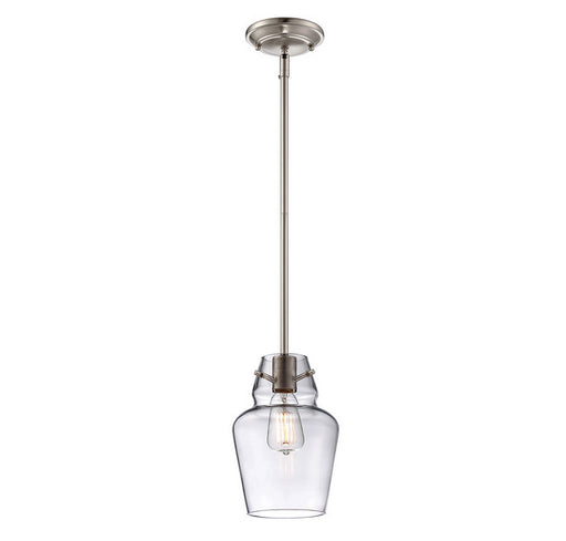 Savoy House 7-4134-1-SN One Light Mini Pendant, Satin Nickel