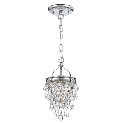 Crystorama 131-CH Calypso One Light Mini Chandelier Polished Chrome Alternate Image.jpg
