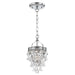 Crystorama 131-CH Calypso One Light Mini Chandelier Polished Chrome Alternate Image.jpg
