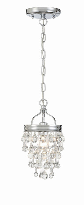 Crystorama 131-CH Calypso One Light Mini Chandelier Polished Chrome Alternate Image 4.jpg