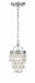 Crystorama 131-CH Calypso One Light Mini Chandelier Polished Chrome Alternate Image 4.jpg
